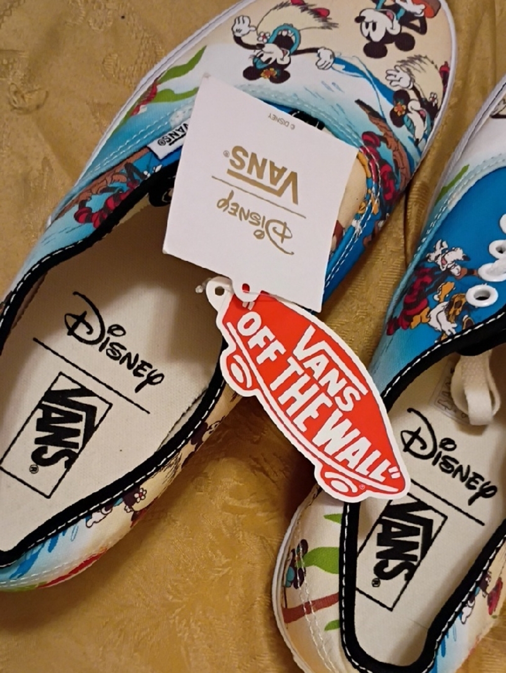 VANS Limited Edition Mickey Mouse Hawaii - Blue/White Men's 8.0 Woman's 9.5 - Picture 9 of 14